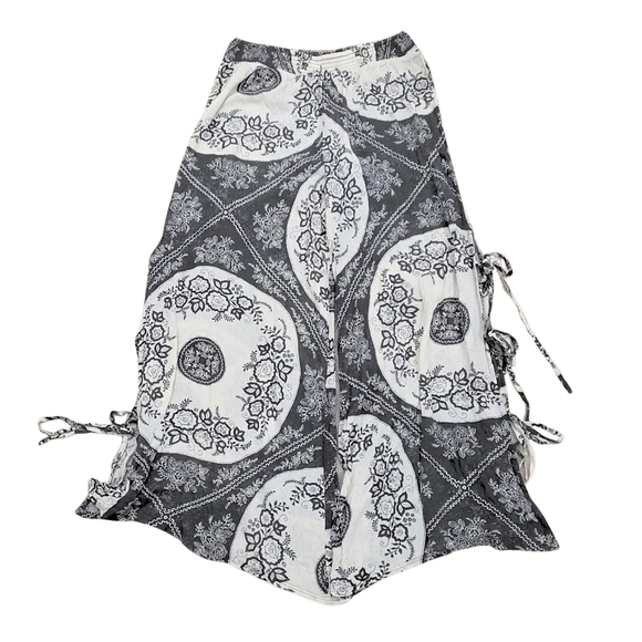 Out From Under Urban Outfitters Indie Boho Gauze Wide Leg Tie-Side Pants, Medium - Picture 3 of 8